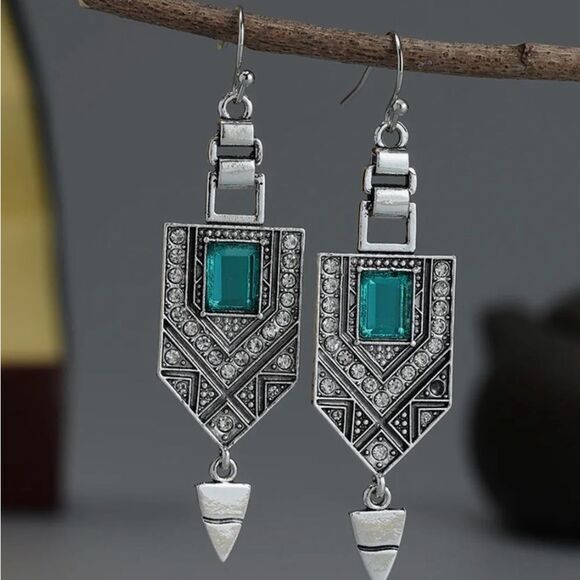 🩵 NEW Boho style silver drop dangle earrings 🩵 - Picture 7 of 7